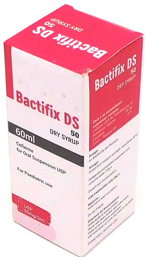 Cefixime 100mg/5ml Oral Suspension 60ml (Bactifix DS)