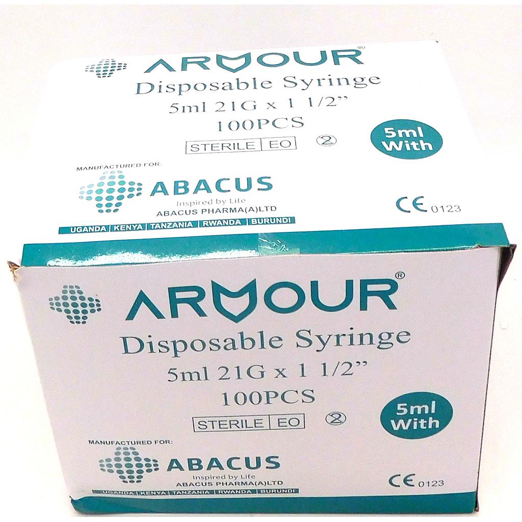 Syringe 5cc With Needle (Armour)