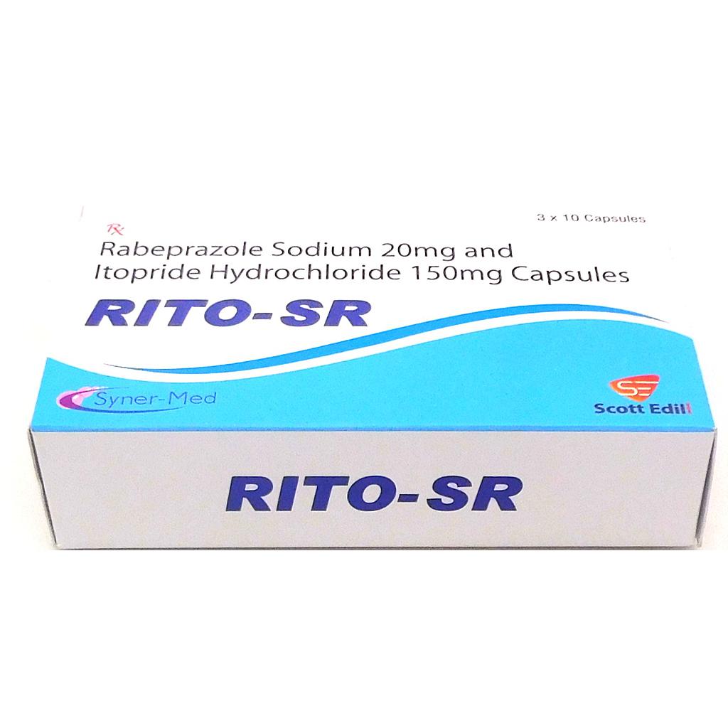 Rabeprazole 20mg/Itopride 150mg Capsules Tablets (Rito SR)