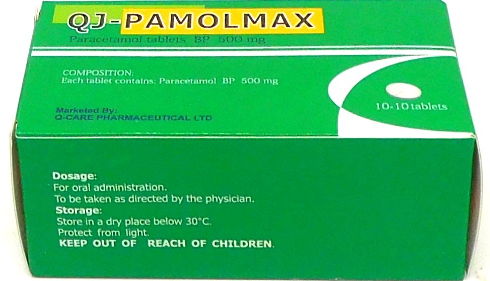 Paracetamol 500mg Tablets Blister (QJ-Pamolmax)