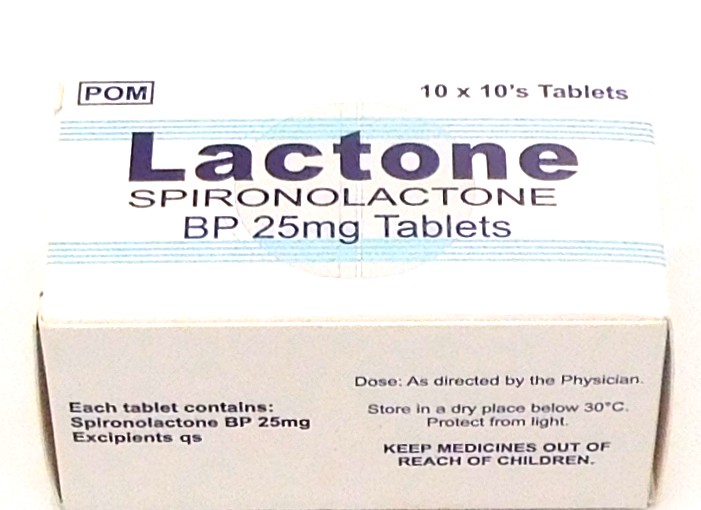 Spironolactone 25mg Tablets (Lactone)