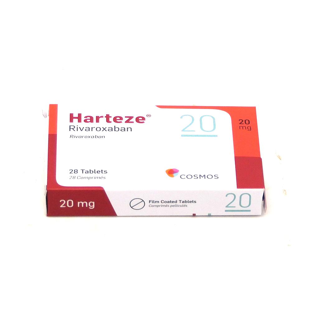 Rivaroxaban 20mg Tablets (Harteze) 