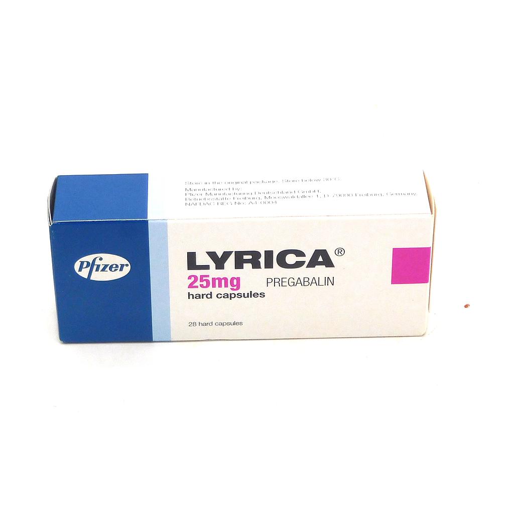 Pregabalin 25mg Capsules (Lyrica) 