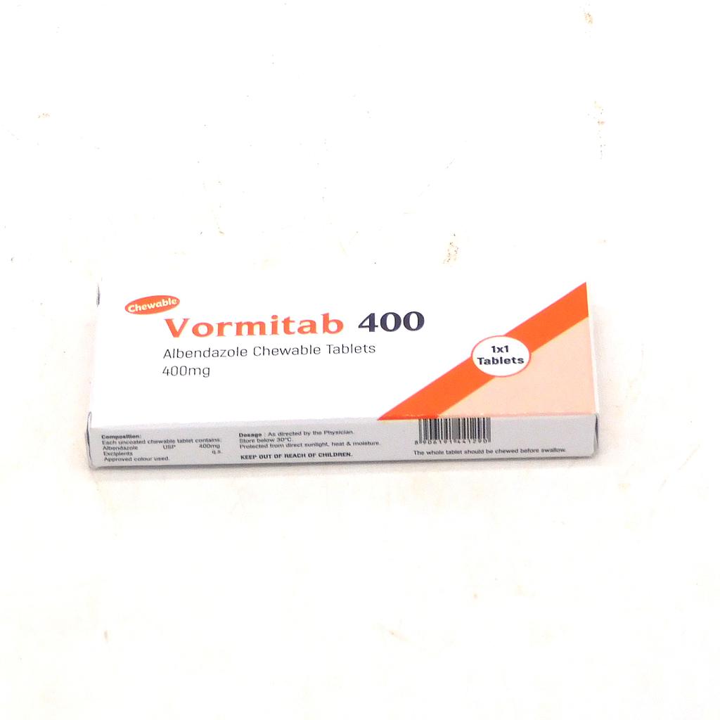 Albendazole 400mg Tablets (Vormitab)