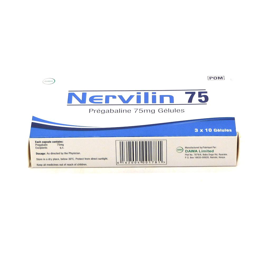 Pregabalin 75mg Capsules (Nervilin 75)