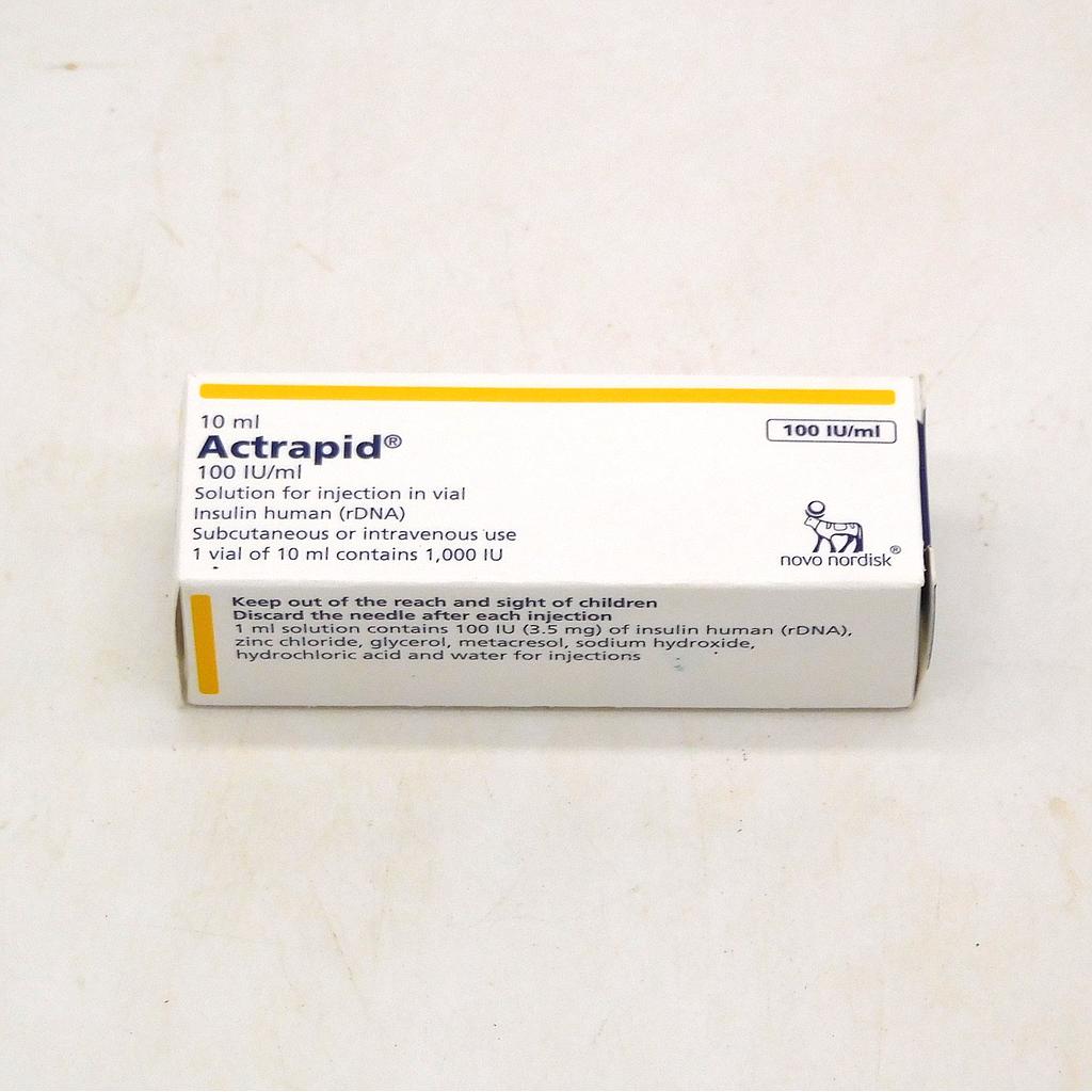 Soluble Insulin 100 IU (Actrapid) 