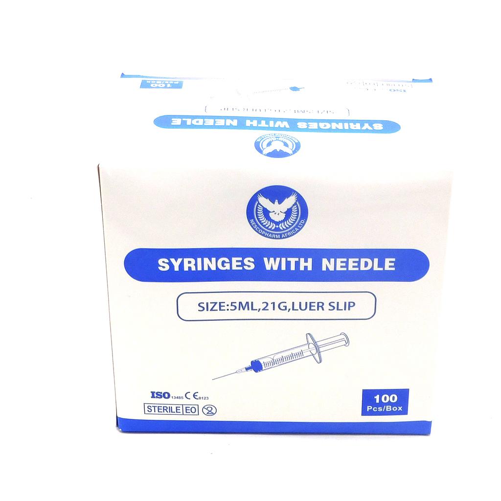 Syringe 5cc With Needle (Nescopharm)